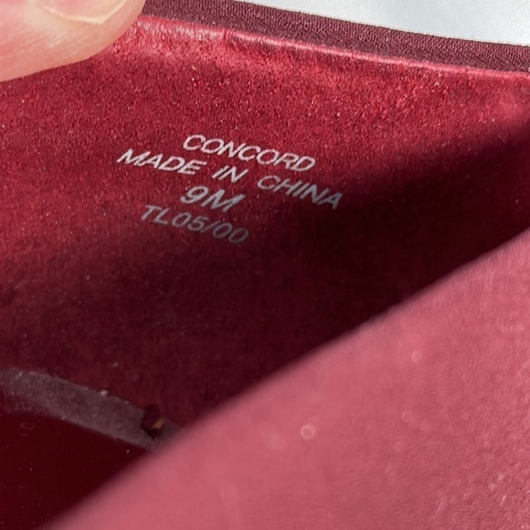 ~3 for $20~ Lizflex maroon pumps chunky heel - Picture 5 of 7